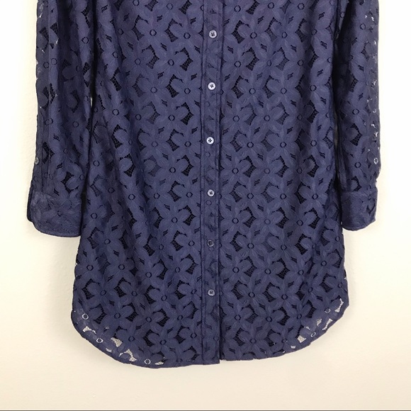 Equipment Femme Brett Floral Lace Shirtdress XS - Picture 4 of 8